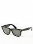 Ray Ban Original Wayfarer  Black/Polar Green Lens/54mm