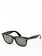 Ray Ban Original Wayfarer  Black/Polar Green Lens/54mm
