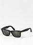 Ray Ban Wayfarer Square  Black/Crystal Green Lens