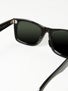 Ray Ban Wayfarer Square  Black/Crystal Green Lens