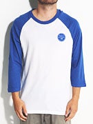 RVCA Circle Logo Inverse 3/4 Sleeve Raglan Shirt