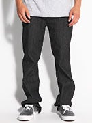 RVCA Regulars Denim Jeans  Raw Black