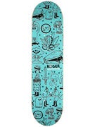Roger Doodler Teal Deck  8.12 x 32.25