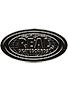 Real Bold World Oval Sticker Medium GOLD