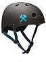 S-One Premium Skateboard Helmet  Black Matte/Navy