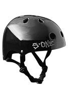 S-One Premium Skateboard Helmet  Gloss Black