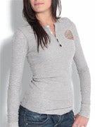 Santa Cruz Girl's Classic Dot Henley Thermal