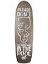 Santa Cruz No P In The Pool Grey Deck  9.5 x 32.5