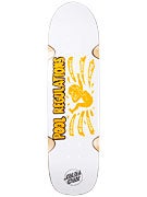 Santa Cruz Pool Rules White/Yellow Deck  8.75 x 32.2