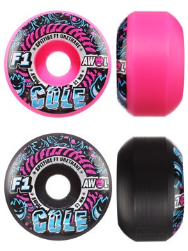 Spitfire F1 SB Cole AWOL Mashup Pink/Black Wheels