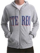 Stereo Classic Text Hoodzip