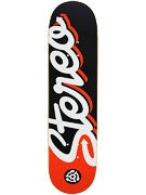 Stereo Script Navy Deck  8.25 x 32