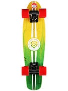 Stereo Wooden Vinyl Cruiser Complete  Yellow/Green