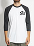 Skate Warehouse 3/4 Sleeve Icon Raglan Shirt