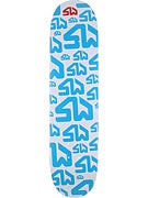 Skate Warehouse Wht/Blue Fade Deck  7.75 x 31