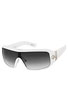 Haymaker Shiny White w/ Black Fade Lens