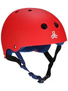 Triple 8 Brainsaver Helmet  United Red Rubber