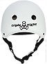 Triple 8 Brainsaver Helmet  White Rubber