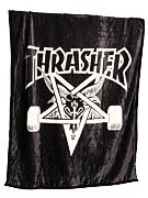 Thrasher Skate Goat Blanket  Black