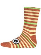 Toy Machine Turtle Stripe Crew Socks
