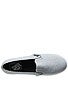 Vans Girls Slip-On Lo Pro Shoes  Glitter Grey