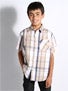 Volcom Ex Factor Plaid S/S Kids Woven Shirt