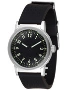 Vestal Alpha Bravo PU Watch  Brushed Black/Silver/Black