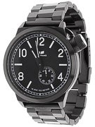 Vestal Canteen Metal Watch  Black/Lume/Brushed