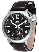 Vestal Canteen Watch  Black/Brushed SIlver/Black