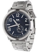 Vestal Canteen Metal Watch  Brushed Silver/Silver/Navy