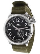 Vestal Canteen Zulu Watch  Army/SIlver/Black