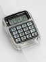 Vestal Data Mat Watch  Clear/Clear/Black
