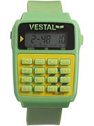 Vestal Data Mat Watch Green/Green/Yellow