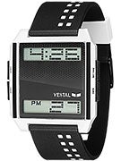Vestal Digichord Watch  Black/White/Black