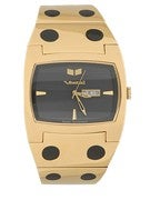 Vestal Destroyer Watch Polished Gold w/Date