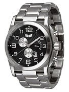 Vestal De Novo Watch  Silver/Silver/Black