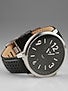 Vestal Doppler Slim Watch Brushed Black/Silver/Black