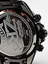 Vestal Plexi Acetate Watch Grey-Black Striped/Blk/Blk