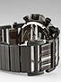 Vestal Plexi Acetate Watch Grey-Black Striped/Blk/Blk