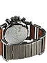 Vestal Plexi Leather Watch Gun/Oiled Brown/Brushed