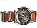 Vestal Plexi Leather Watch Gun/Oiled Brown/Brushed