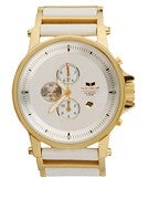 Vestal Plexi Watch Gold/White/Gold