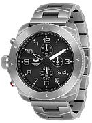 Vestal Restrictor Watch Brushed Silver/Silver/Black