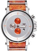 Vestal Plexi Watch Orange Snakeskin