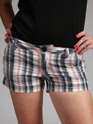 Volcom Girl's Plaid Runaway Shorts