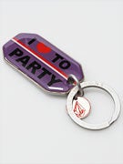 Volcom Girl's Party People Purple Keychain