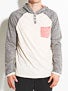 Volcom Tempest Hooded Henley Raglan Shirt