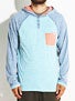 Volcom Tempest Hooded Henley Raglan Shirt