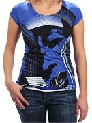 Von Zipper Girl's Heartbroke Cap Sleeve Shirt