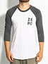 Zero Numero 3/4 Sleeve Baseball Jersey